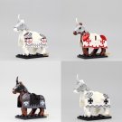 4pcs War Horse Teutonic Knights Hospitaller the Holy Sepulchre Custom Minifigure