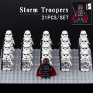 21pcs Star Wars The Mandalorian Moff Gideon Imperial Stormtrooper Minifigures