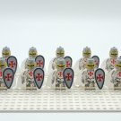10pcs Medieval Knights Templar Crusader Custom Minifigures Building Toys