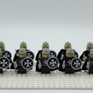 10pcs Medieval Crusader Knights Hospitaller Custom Minifigures Building Toys