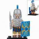 Roman Soldier (Costume Blue & Silver) Roman Legion Minifigures Block Toys
