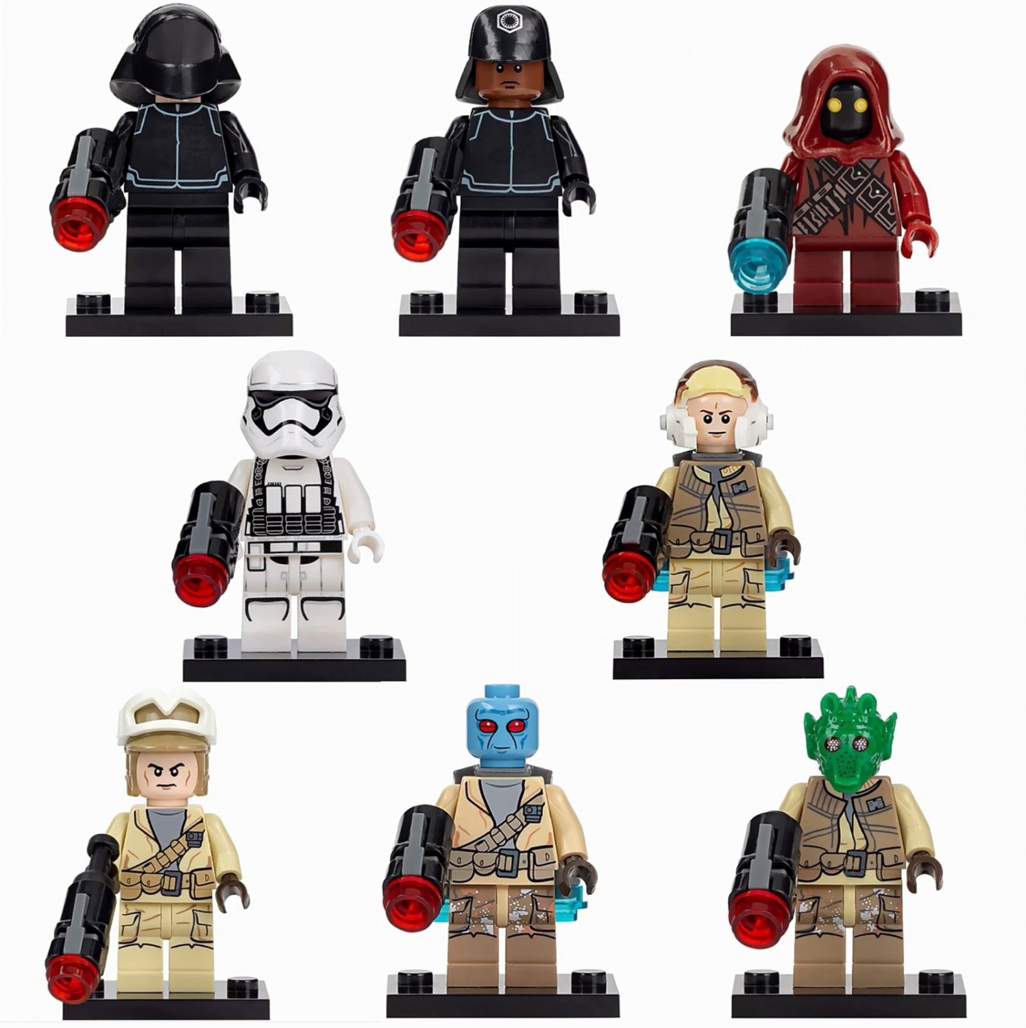 8pcs Star Wars Imperial Navy Trooper Vinto Hreeda Rebel troopers Minifigures Toy