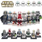 8pcs/set Star Wars Imperial Patrol Stormtrooper Clone Trooper Minifigures