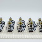 10pcs The Teutonic Knights Crusaders Army Custom Minifigures Building Toys
