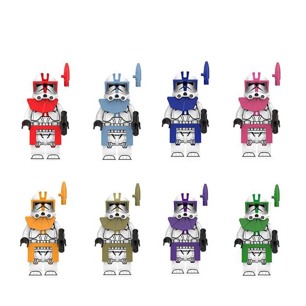 8pcs Star Wars ARC Troopers Fordo Blitz Hammer Havoc Custom Minifigures Toys