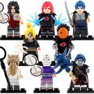 8pcs Naruto Sasuke Hagoromo Uchiha Madara Obito Tobi Deidara Sasori Minifigures