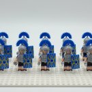 10pcs Medieval Roman Centurions (Blue Armour) Roman Commander Custom Minifigures