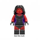 Red She-Hulk The Incredible Hulk Marvel Minifigures Block Toys