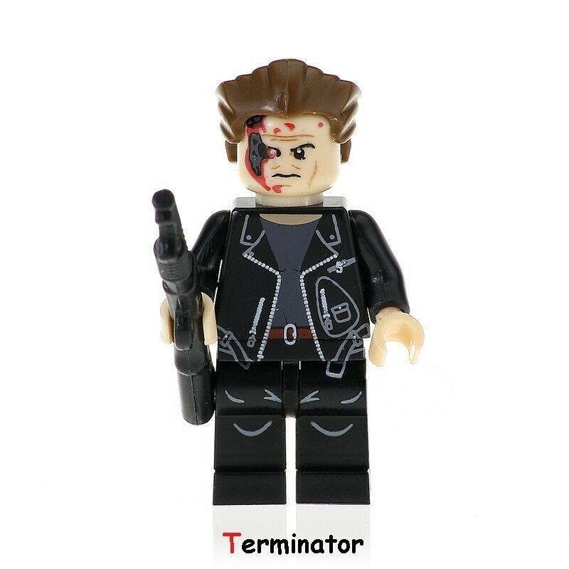 Robot The Terminator T800 (Human Form) Figure For Custom Minifigures Toy