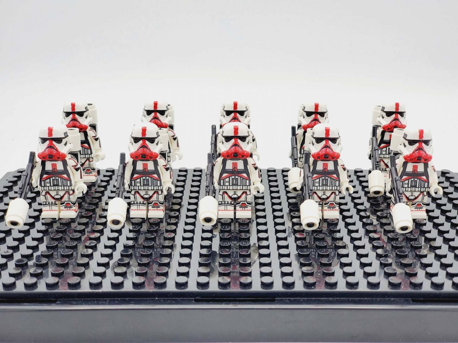 10pcs/set Star Wars Incinerator Troopers Stormtroopers Custom Minifigures Toys