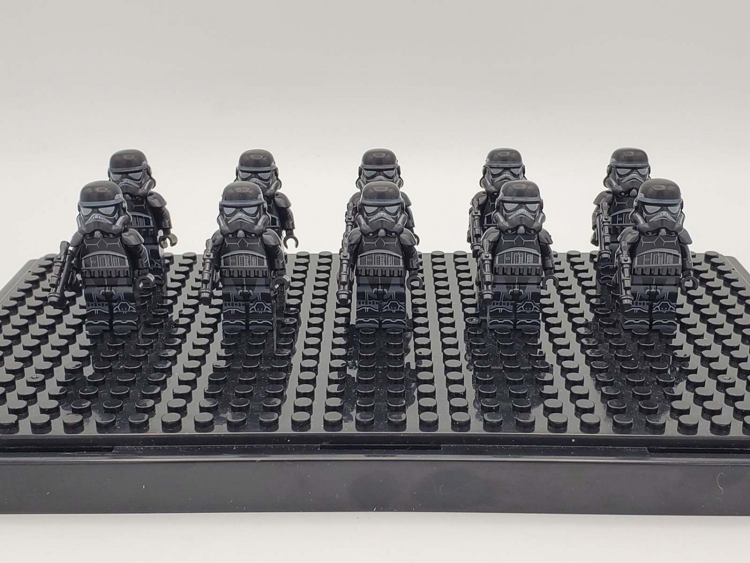 10pcs/set Star Wars The Force Unleashed Shadow Stormtrooper Custom Minifigures