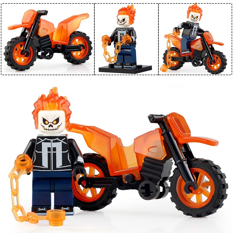 Robbie Reyes Ghost Rider Marvel Super Heroes Minifigures Block Toys