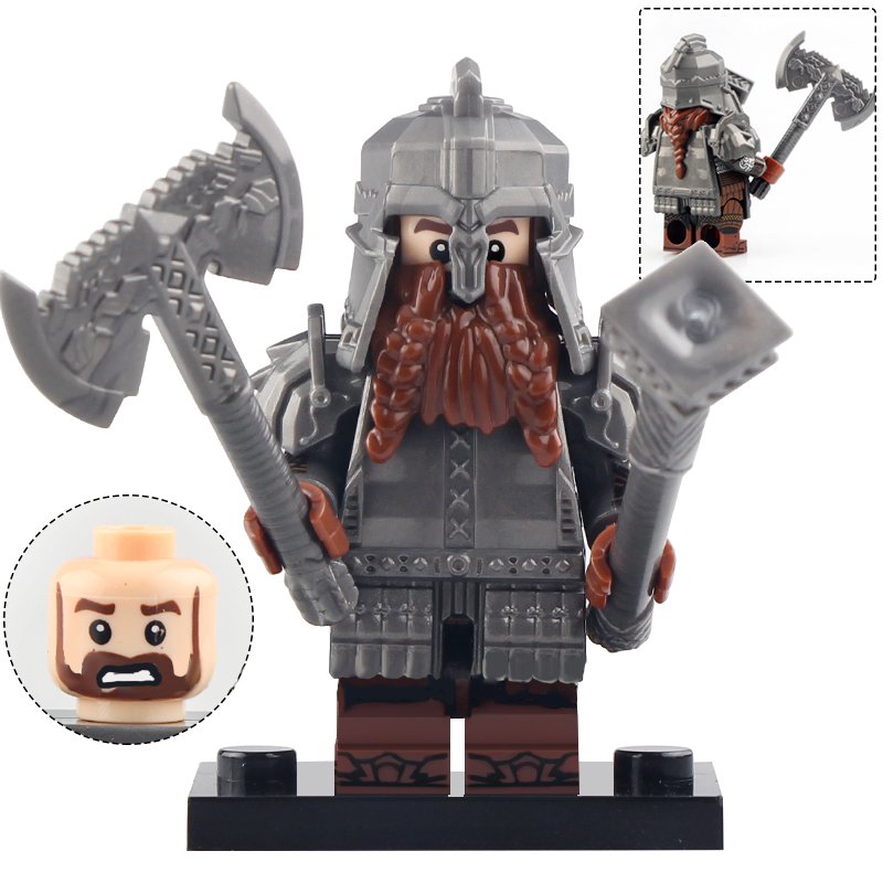 Armoured Dwarf Warrior The Hobbit The Battle of Five Armies Minifigures Toys