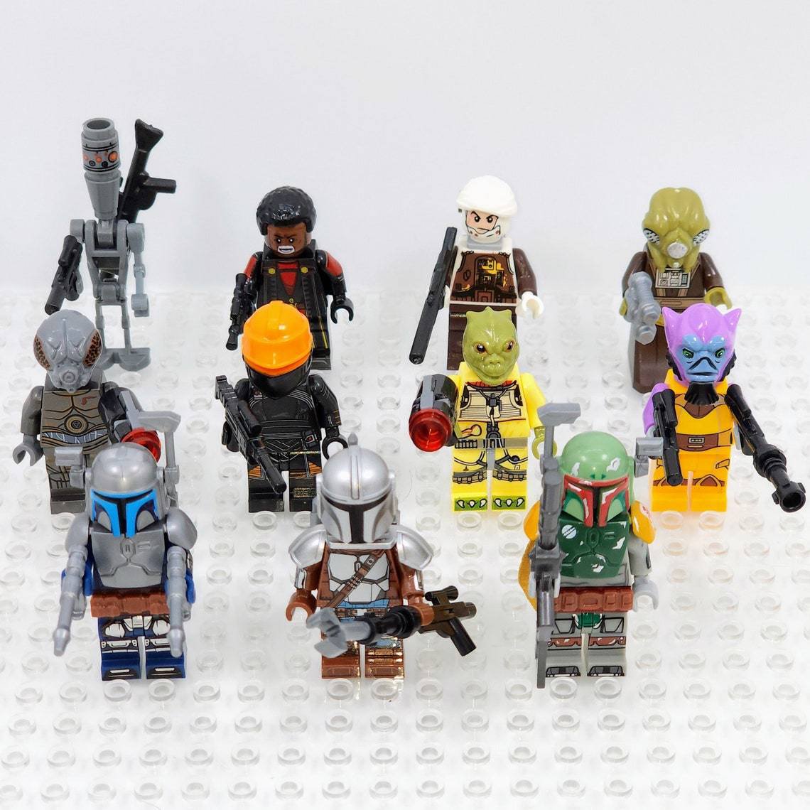 11pcs Star Wars Bounty Hunter Guild Mando Boba Fett Fennec Bossk Minifigures