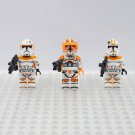 3pcs Commander Cody Waxer Boil The 212th Attack Battalion Star Wars Minifigures