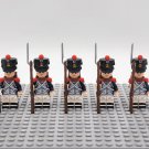 5Pcs French Fusilier soldiers French Line Infantry Napoleonic Wars Minifigures