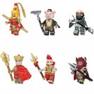 6pcs Journey to the west Sun Wukong Zhu Bajie Tang Sanzang Bull King Minifigures