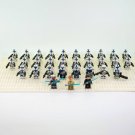 31pcs Star Wars 501st Legion Obi-Wan Anakin Ahsoka Captain Rex Fives Minifigures