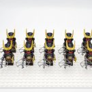 10pcs Japanese Samurai Shuriken Ninja Darts Weapons Helmet Armor Minifigures