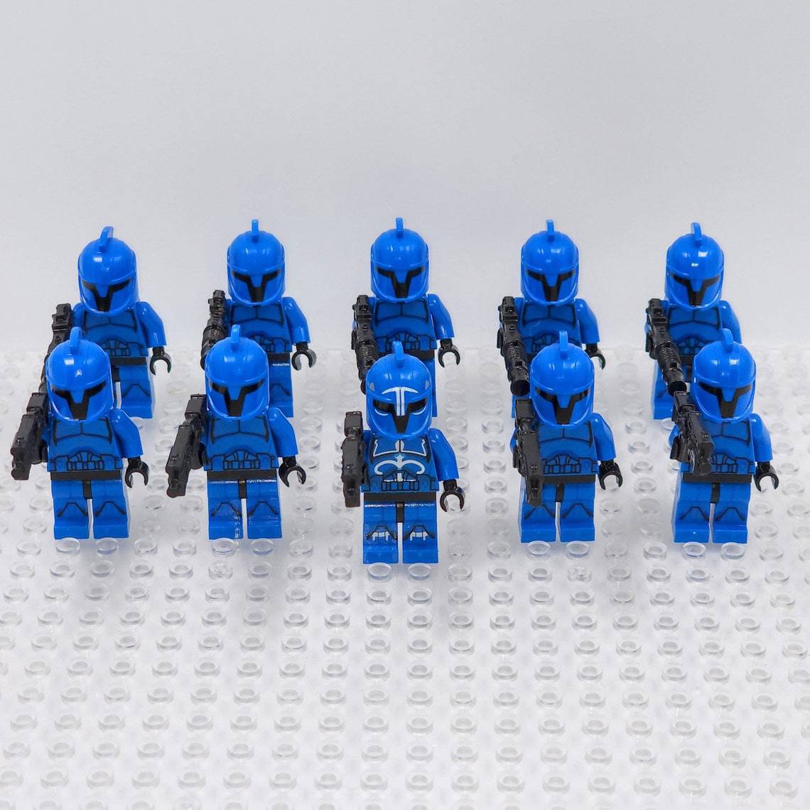 10pcs Senate Commando troopers Captain Jayfon Star Wars Minifigures