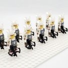 10pcs Japanese Samurai (White Armor) with Weapons Minifigures