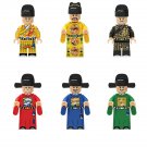 6pcs Medieval Chinese The Ming dynasty King Guard Civil Servant Minifigures