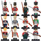 12pcs Napoleonic Wars British Army French Dutch Italian Army Soldier Minifigures