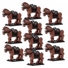 10pcs War Horse Battle Horse Military The Hobbit Lord of the Rings Minifigures