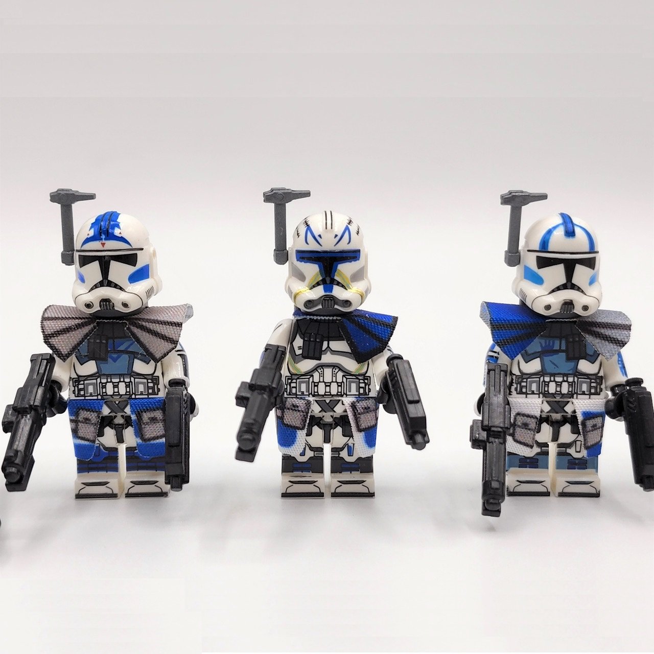 3pcs Star Wars 501st Legion ARC Troopers Echo Fives Captain Rex Minifigures