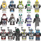 16pcs Star Wars The Bad Batch ARC Troopers Captain Grey Howzer Jesse Minifigures