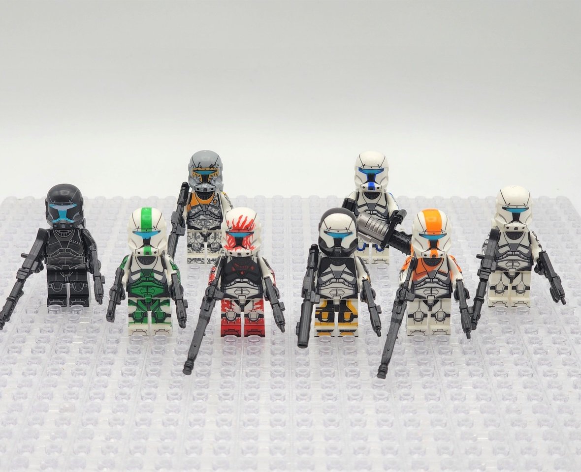 8pcs Star Wars Clone Commando Delta Squad Boss Sev Fixer Gregor Voca Minifigures