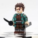 Demon Slayer Kamado Tanjiro (Checkered Suit) Minifigures Weapon and Accessories