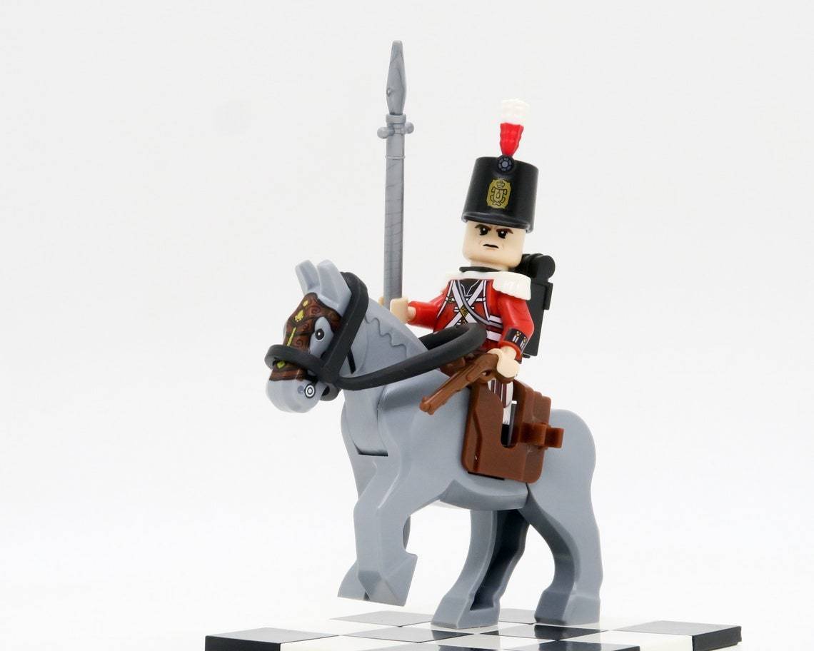 Napoleonic Wars Cavalry British Infantry Sergeant Minifigures Horse Accessories