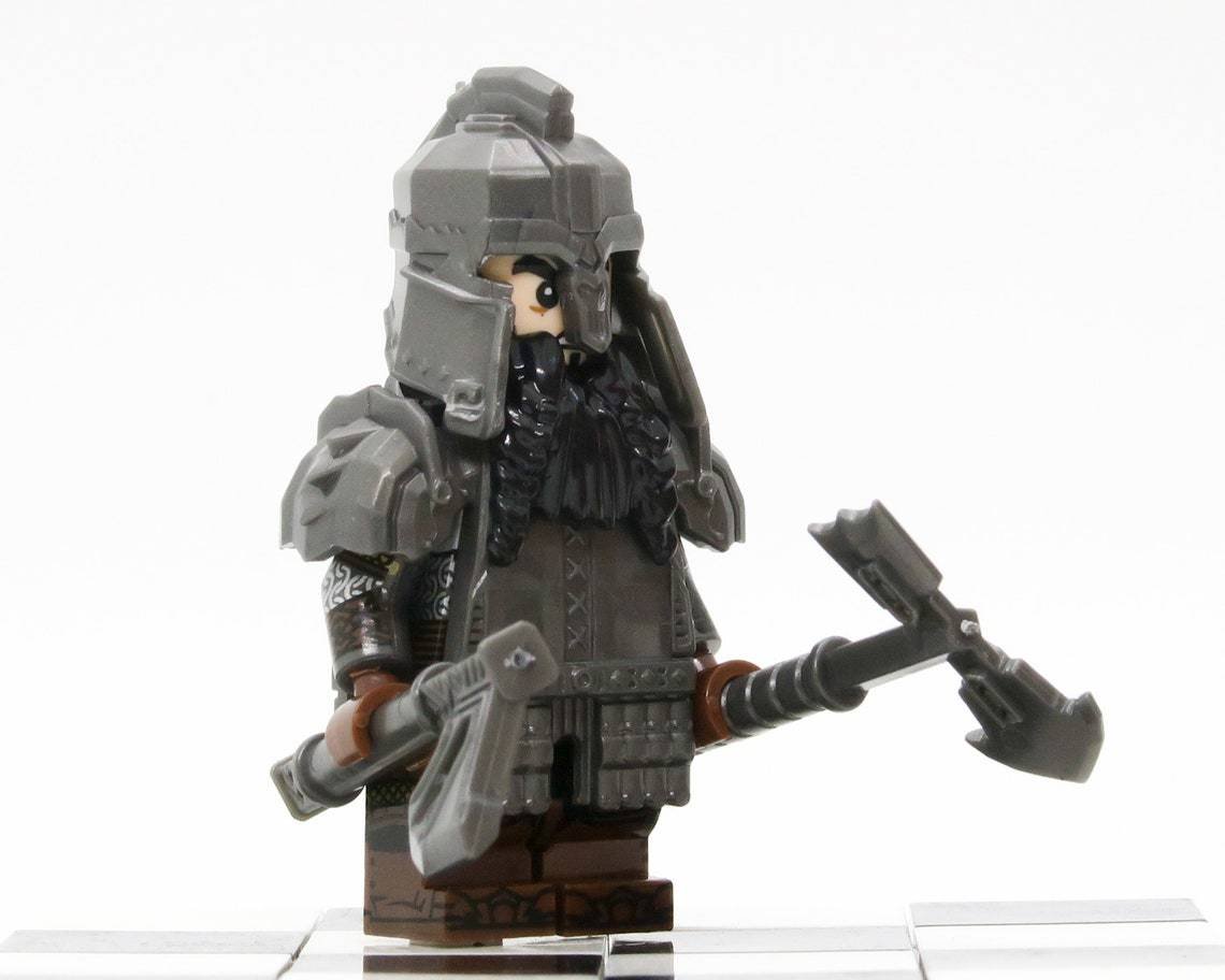 Heavy Armour Iron Hills Dwarf Minifigures Weapons Accessories The Hobbit