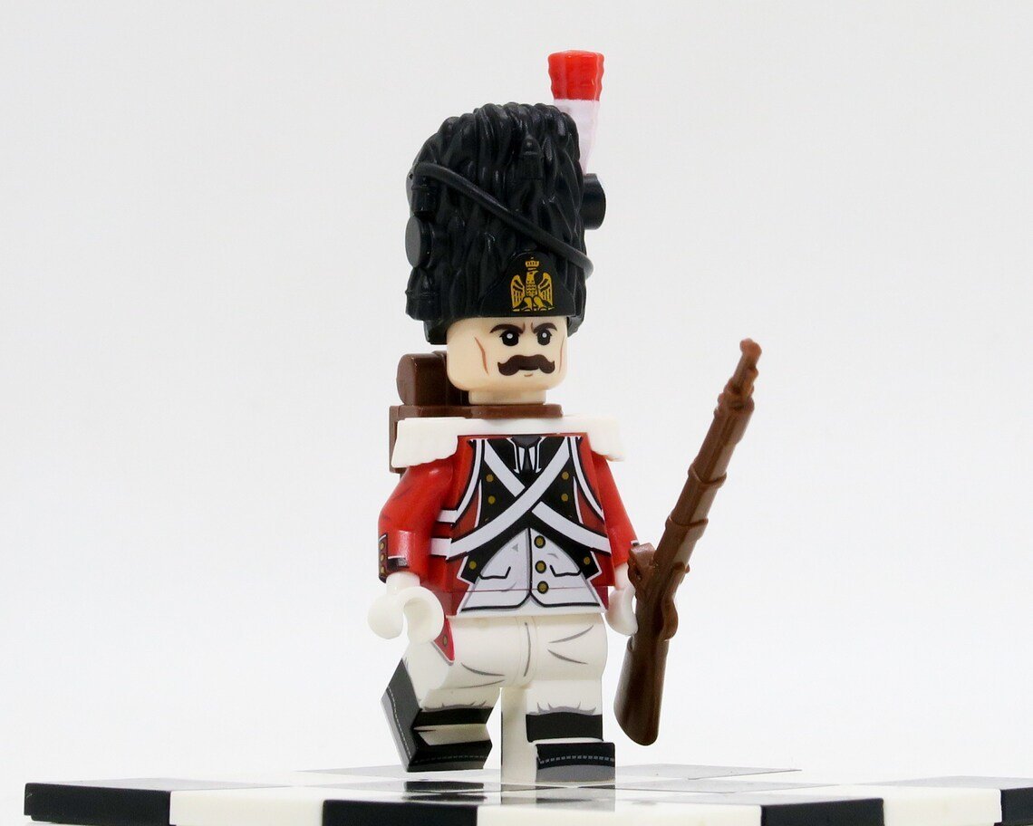 Napoleonic Wars Swiss Grenadier Soldier Minifigures Weapons and Accessories