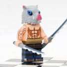 Demon Slayer Hashibira Inosuke Minifigures Weapons and Accessories Blocks Toys