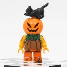 Pumpkin Scarecrow Black Cat Halloween Minifigures Accessories