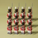 12pcs Napoleonic Wars British Fusilier Regiment Infantry Soldiers Minifigures