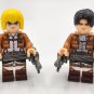 8pcs Attack on Titan Anime Series Eren Mikasa Levi The Titans Minifigures Toys