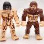 8pcs Attack on Titan Anime Series Eren Mikasa Levi The Titans Minifigures Toys