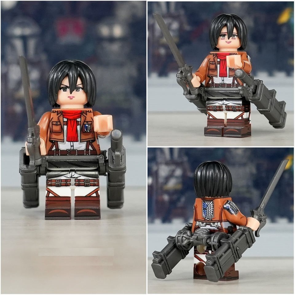 Mikasa Ackerman (Scout Regiment) Attack on Titan Minifigures Building Blocks Toy