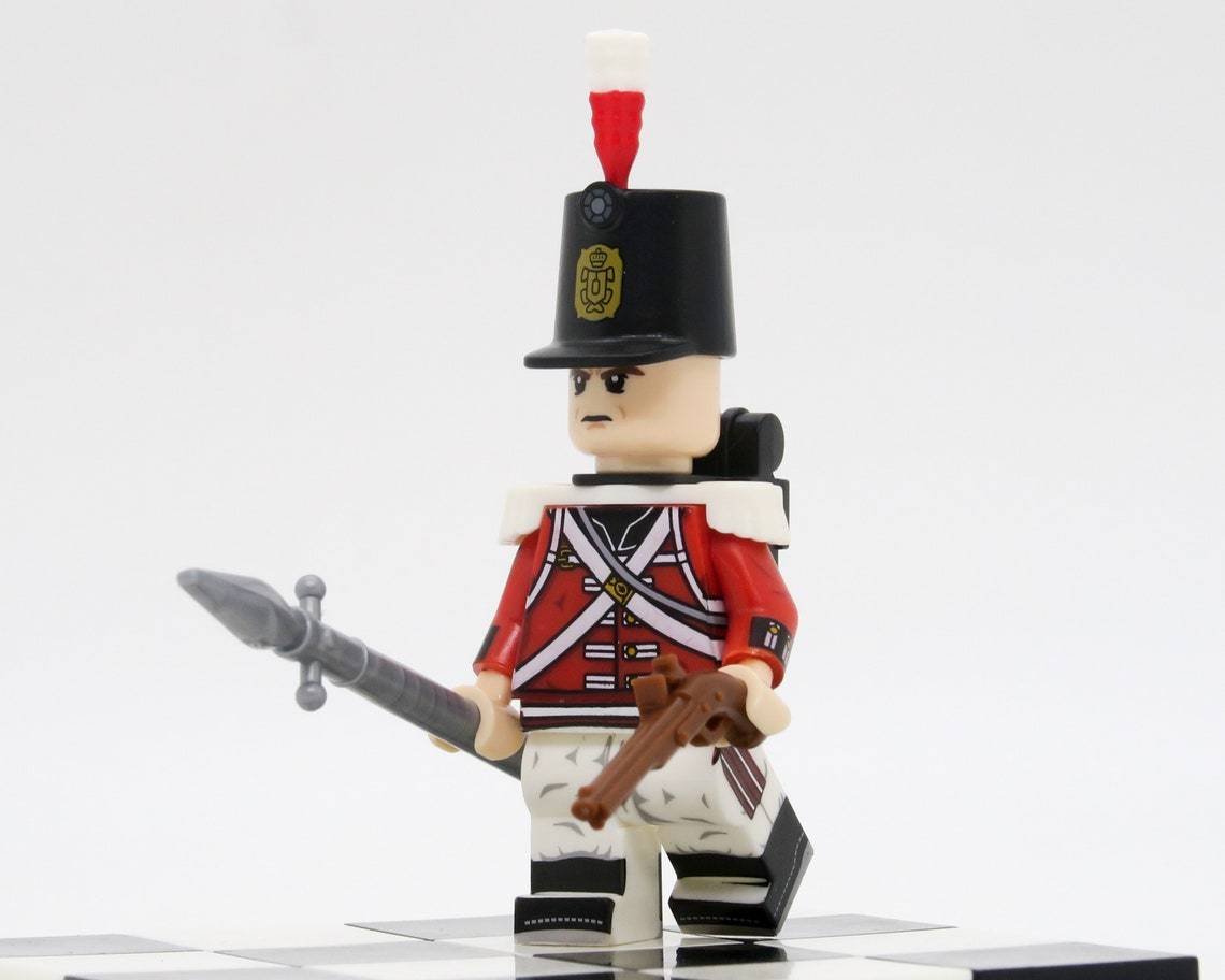 Britain Infantry Sergeant Minifigures Napoleonic Wars Battle of Waterloo