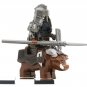 The Hobbit Iron Hills Dwarf Warrior on War Boar Minifigures Weapons Accessories