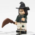 Witch with broom Halloween Minifigures Accessories Building Blocks Toys