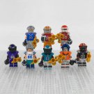 8pcs Rugby Football Players NFL Super Bowl Minifigures Set Bills Chiefs Cowboys