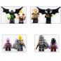 16pcs Ninjago Hero Ninja Minifigures Master of the Mountain Sorcerer Geckles