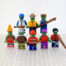 8pcs Plants vs Zombies Minifigures Set Zombie with Weapons and Accessories
