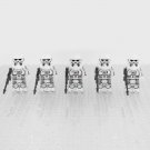 5pcs Star Wars Jedi Fallen Order Flametroopers Minifigures Set Weapons Block Toy