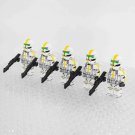 5pcs Star Wars 327th Jetpack troopers Minifigures Set 327th Star Corps Block Toy