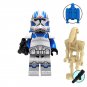 8pcs Star Wars Commander Bacara 501st Legion Rey Obi-Wan Darth Maul Minifigures